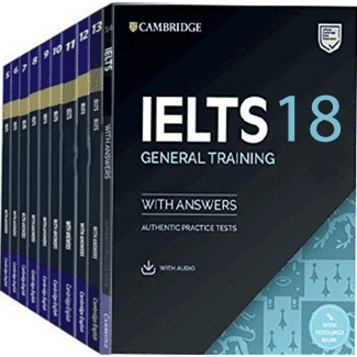 Cambridge English IELTS General Training 1 to 18 Book Set with QR Code