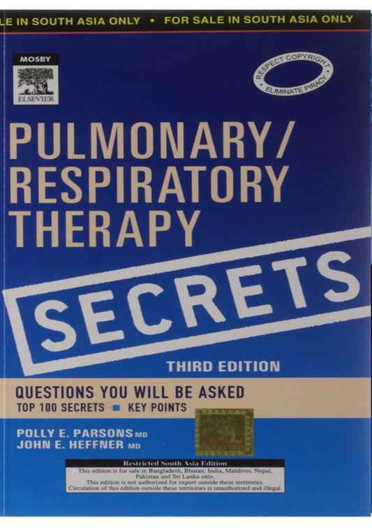 Pulmonary Respiratory Therapy Secrets 3rd Edition