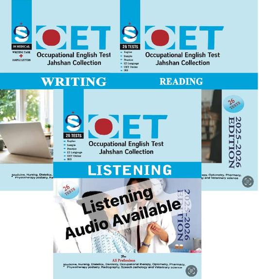 OET ( Occupational English Test ) Jahshan Collection 2025-26
