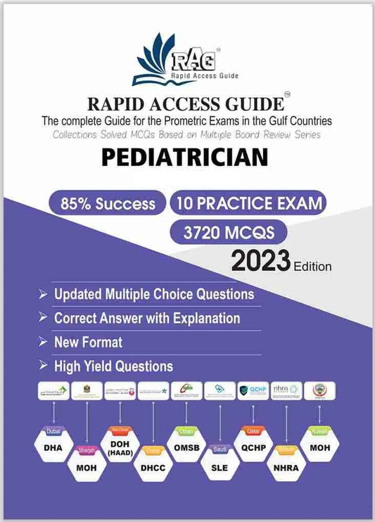 RAPID ACCESS GUIDE Pediatrics MCQ Book Prometric Exam Questions 2023
10