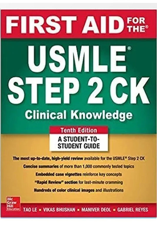 FIRST AID  FOR THE USMLE STEP 2 CK (Clinical Knowledge)