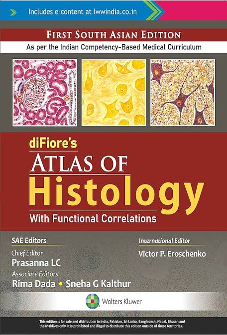 Difiore’s Atlas of Histology with  Functional Correlations -13E